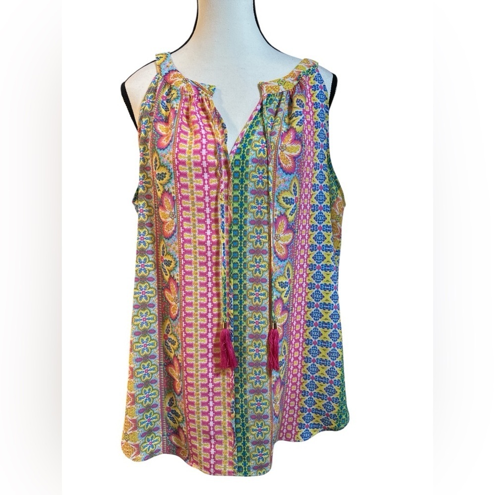 Rose & Olive Colorful Patterned Blouse